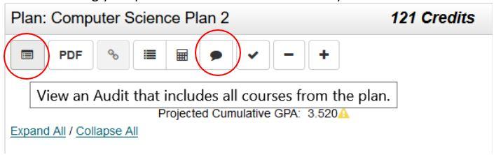 How to run a new audit using your planned courses
